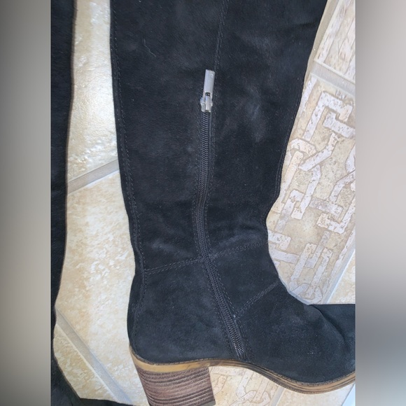 Lucky Brand Ramsden over the knee black suede boots womens size 8.5 - Picture 13 of 16